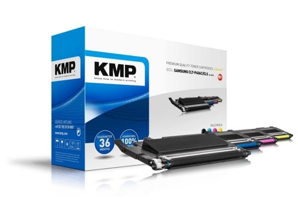 KMP MULTIPACK SA-T53V - 4 pakker - svart, gul, cyan, magenta - kompatibel - tonerkassett - for Samsung CLP-360, 365, 365W; Xpress C410W, C460FW, C460
