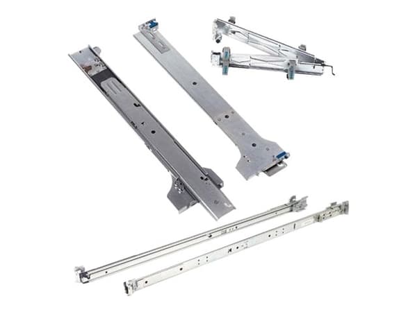 Dell 2/4-Post Static Rack Rails for 1U and 2U systems - Sats med stativskenor - för PowerEdge R250, R260
