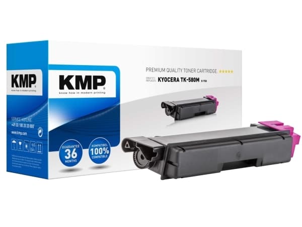 KMP K-T50 - Magenta - kompatibel - tonerkassett (alternativ för: Kyocera TK-580M) - för Kyocera ECOSYS P6021cdn, P6021cdn/KL3; FS-C5150DN, C5150DN/KL
