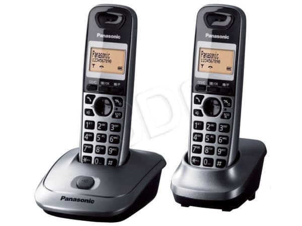 Panasonic KX-TG2512PDM - Trådløs telefon med opkalds-ID - DECT\GAP + ekstra telefonrør - (Engelsk brugervejledning-/ Sprog)