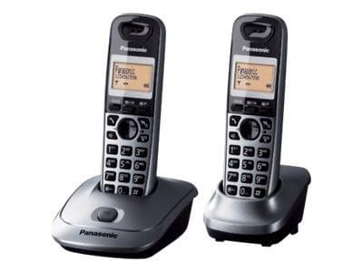 Panasonic KX-TG2512PDM - Trådløs telefon med opkalds-ID - DECT\GAP + ekstra telefonrør - (Engelsk brugervejledning-/ Sprog)