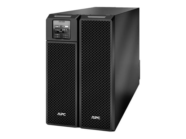 APC Smart-UPS SRT 10000VA - UPS (rackmonterbar/ekstern) - AC 230 V - 10 kW - 10000 VA - Ethernet 10/100, USB - utgangskontakter: 14 - 6U - svart - fo Sort