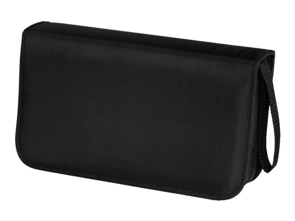 Hama CD Wallet 80 - Lomme for CD/DVD-plater - 80 plater - nylon - svart