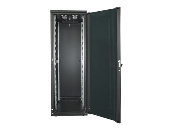 Intellinet-verkkokaappi, vapaasti seisova (vakio), 22U, käyttösyvyys 123-373mm/leveys 503mm, musta, tasainen pakkaus, max 1500kg, palvelinteline, IP2