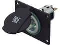 Miniatyrbild 2 av 3: Power socket flush-montering, monteringsplatta ProCar Powersteckdose 12/24 V mit Montageplatte 12 V, 24 V 20 A 6,3 mm fladstik