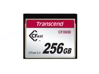Transcend CFast 2.0 CFX650 - Flashminnekort - 256 GB - CFast 2.0