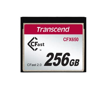 Transcend CFast 2.0 CFX650 - Flashminnekort - 256 GB - CFast 2.0