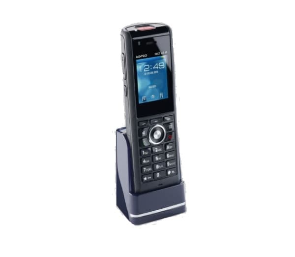 Telefon DECT65 IP m IP-Schutz 65 schwarz musta