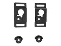 Schwaiger LWH1737 511 - Monteringssats (väggfäste) - för platt panel - svart - skärmstorlek: 37"-70" - monteringsgränssnitt: upp till 800 x 800 mm -
