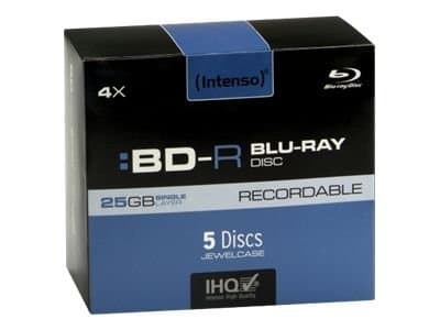 Intens - 5 x BD-R - 25 GB 4x - cd-boks