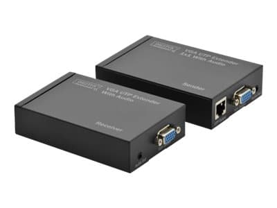DIGITUS DS-53400 Sender and Receiver - Bildskärms/ljudförlängning - upp till 300 m