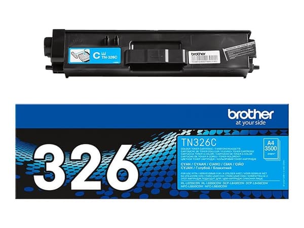 Brother TN326C - Cyan - original - tonerkassett - för Brother DCP-L8400, DCP-L8450, HL-L8250, HL-L8350, MFC-L8650, MFC-L8850