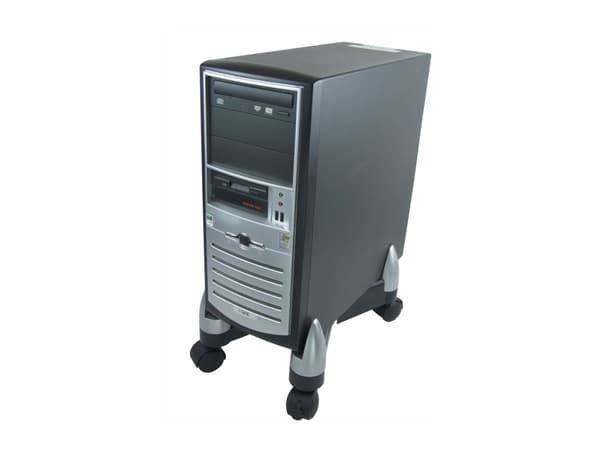 Fellowes Office Suites CPU X Stand - Tårnstativ for systemkabinett - svart, sølv