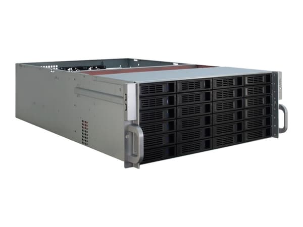 Inter-Tech IPC 4U-4424 - Kan monteras i rack - 4U - utökad ATX - ingen strömförsörjning (ATX12V / EPS12V) - USB