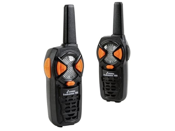 Stabo freecomm 100, Profesjonell mobilradio (PMR), 6 kanaler, 446.00625 - 446.06875 MHz, 5000 m, AAA, Alkalinsk