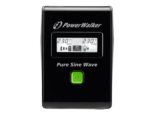 Bluewalker PowerWalker VI 600 SW - USV - Wechselstrom 220/230/240 V - 360 Watt - 600 VA 7 Ah - USB - Ausgangsbuchsen: 2 - Schwarz (10120079)