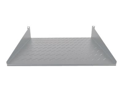 Intellinet 19" Cantilever-hylly, 2U, 2-pisteen etukiinnitys, 400mm syvyys, tuuletettu, max 25kg, harmaa, kolmen vuoden takuu - Rackhylde - grå, RAL 7