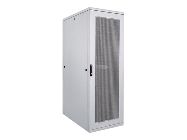 Intellinet Network Cabinet, Free Standing (Standard), 42U, Usable Depth 123 to 773mm/Width 703mm, Grey, Flatpack, Max 1500kg, Server Rack, IP20 rated