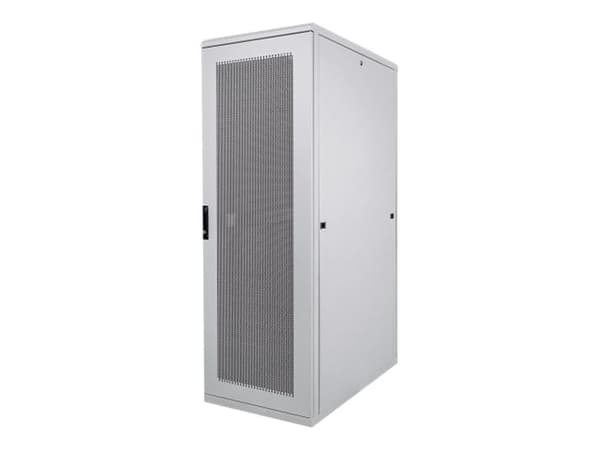 Intellinet Network Cabinet, Free Standing (Standard), 42U, Usable Depth 123 to 773mm/Width 703mm, Grey, Flatpack, Max 1500kg, Server Rack, IP20 rated