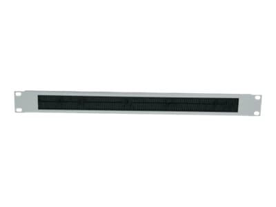 Intellinet 19" Cable Entry Panel, 2U, with Brush Insert, Grey - Rackkabeladgangspanel med børste - grå, RAL 7035 - 2U - 19"