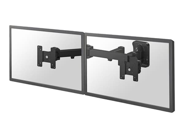Neomounts FPMA-W960D - Brakett - full bevegelse - for 2 LCD-skjermer - svart - skjermstørrelse: 10"-27" - veggmonterbar