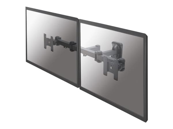 Neomounts FPMA-W960D - Brakett - full bevegelse - for 2 LCD-skjermer - svart - skjermstørrelse: 10"-27" - veggmonterbar