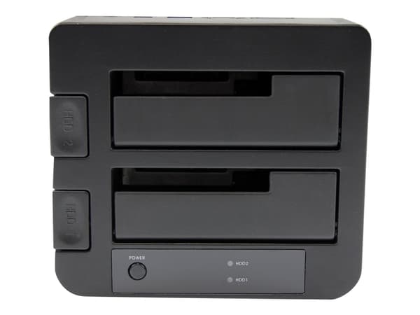 StarTech.com Dual-Bay USB 3.0 eSATA to SATA Hard Drive Docking Station, USB Hard Drive Dock, External 2.53.5 SATA IIIIII, SSDHDD Docking Station, Hot