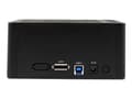 Miniatyrbilde 5 av 5: StarTech.com Dual-Bay USB 3.0 eSATA to SATA Hard Drive Docking Station, USB Hard Drive Dock, External 2.53.5 SATA IIIIII, SSDHDD Docking Station, Hot