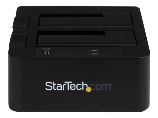 StarTech.com Dual-Bay USB 3.0 eSATA to SATA Hard Drive Docking Station, USB Hard Drive Dock, External 2.53.5 SATA IIIIII, SSDHDD Docking Station, Hot