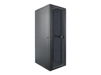 Intellinet Network Cabinet, Free Standing (Standard), 36U, Usable Depth 123 to 573mm/Width 503mm, Black, Flatpack, Max 1500kg, Server Rack, IP20 rate