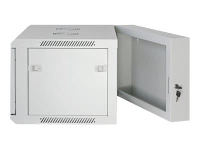 Intellinet Network Cabinet, Wall Mount (Double Section Hinged Swing Out), 15U, Usable Depth 425mm/Width 540mm, Grey, Assembled, Max 30kg, Swings out