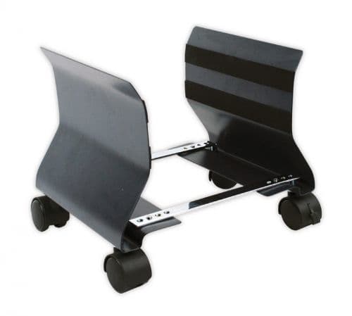 Fellowes 9169201, Keskusyksikköteline pyöräalustalla, Grafiitti, Metalli, 218 mm, 82 mm, 15,2 cm