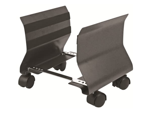 Fellowes 9169201, Keskusyksikköteline pyöräalustalla, Grafiitti, Metalli, 218 mm, 82 mm, 15,2 cm