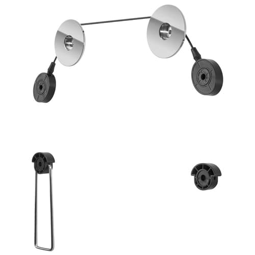 Goobay TV EasyMount L, 81,3 cm (32"), 139,7 cm (55"), 50 kg, 400 x 400 mm, 400 x 400 mm, Sort, Sølv