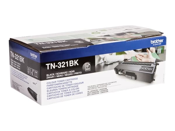 Brother TN321BK - lajittele - alkuperäinen - tonerpatron - Brother DCP-L8400, DCP-L8450, HL-L8250, HL-L8350, MFC-L8650, MFC-L8850, HL-L8250, HL-L8350