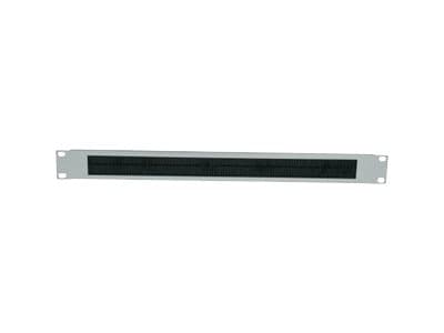 Intellinet 19" 19" kaapelin läpivientipaneeli, 1U, harjalla, harmaa - Rack kabel indgangspanel med brush - grau, RAL 7035 - 1U - 19"