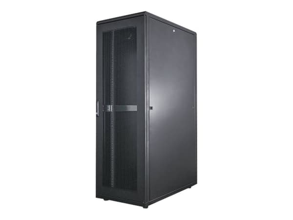 Intellinet Network Cabinet, Free Standing (Standard), 42U, Usable Depth 123 to 773mm/Width 703mm, Black, Assembled, Max 1500kg, Server Rack, IP20 rat