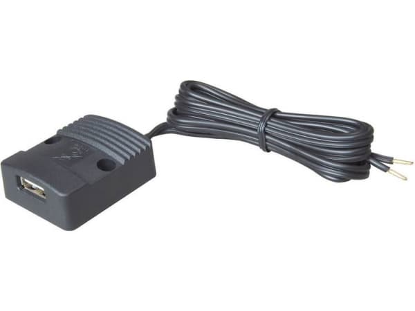 ProCar Flad Power USB stikdåse 12-24 V/DC 3A Tilladt belastning strøm maks.=3 A Passer til (detaljer) USB A Power USB stikdåse 12 V til 5 V, 24 V til