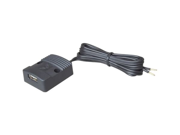 ProCar Flad Power USB stikdåse 12-24 V/DC 3A Tilladt belastning strøm maks.=3 A Passer til (detaljer) USB A Power USB stikdåse 12 V til 5 V, 24 V til