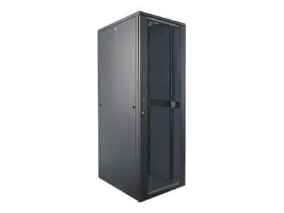 Intellinet-verkkokaappi, vapaasti seisova (vakio), 32U, käyttösyvyys 123-573mm/leveys 703mm, musta, Flatpack, Max 1500kg, palvelinteline, IP20-luokit