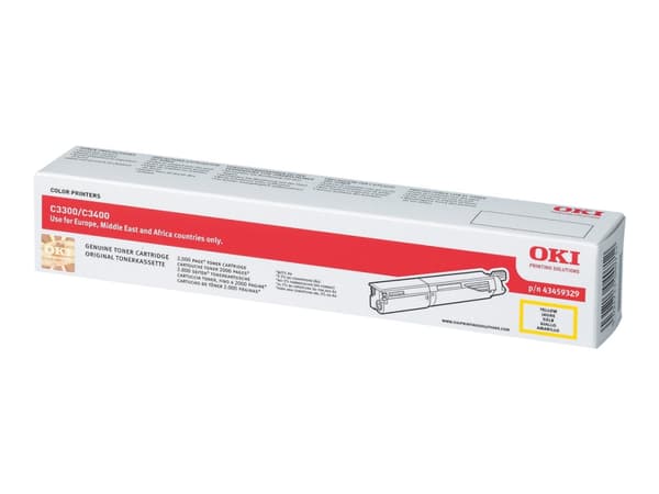 OKI - Toner - 1x gul - 2500 sider (43459329)