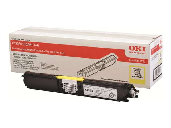 OKI - Gul - original - tonerpatron - for OKI MC160n; C110, 130n