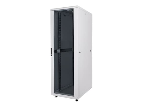 Intellinet Network Cabinet, Free Standing (Standard), 26U, Usable Depth 123 to 373mm/Width 503mm, Grey, Flatpack, Max 1500kg, Server Rack, IP20 rated