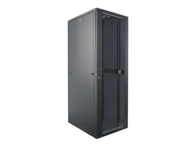 Intellinet Network Cabinet, Free Standing (Standard), 32U, Usable Depth 123 to 573mm/Width 703mm, Black, Assembled, Max 1500kg, Server Rack, IP20 rat