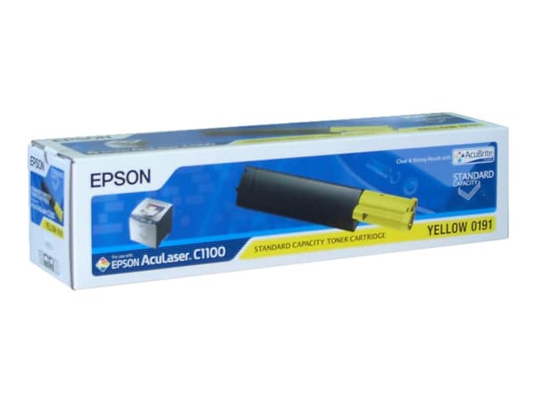 Epson 0191 - Gul - original - tonerpatron - for AcuLaser C1100, C1100+, C1100N, CX11N, CX11NF, CX11NFC, CX11NFCT, CX11NFT