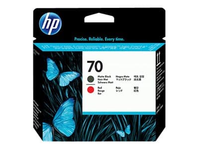 HP 70 - Röd, mattsvart - skrivhuvud - för DesignJet HD Pro MFP, T120, Z2100, Z3100, Z3100ps, Z3200, Z3200ps, Z5200, Z5400