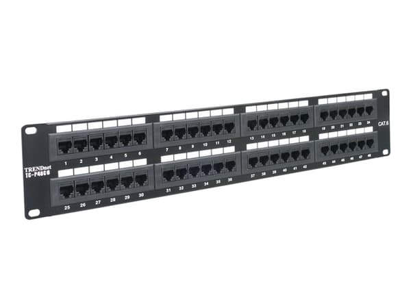 TRENDnet - Koblingspanel - CAT 6 - 48 porter