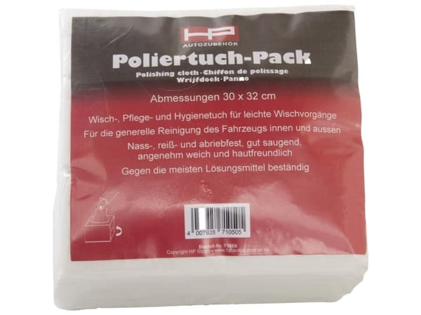 Polering Cloth Dispenser pakke med 50 stykker HP Autozubehör 71050 50 stk