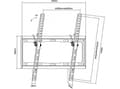 Miniatyrbilde 2 av 4: Equip 650311, 81,3 cm (32"), 139,7 cm (55"), 200 x 200 mm, 400 x 400 mm, Stål, Sort