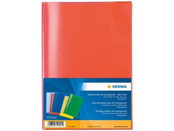 HERMA 19991, Sininen, Vihreä, Harmaa, Punainen, Keltainen, Polypropeeni (PP), 10 kpl